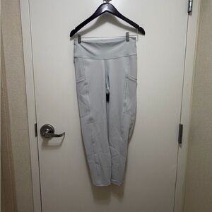 Fabletics Light Gray High-Rise Performance Leggings